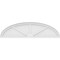 Ekena Millwork Elliptical 3 Spoke Architectural Grade PVC Pediment, 50"W x 13-1/2"H x 2"P PEDPS050X135ELL03 - alternate 3